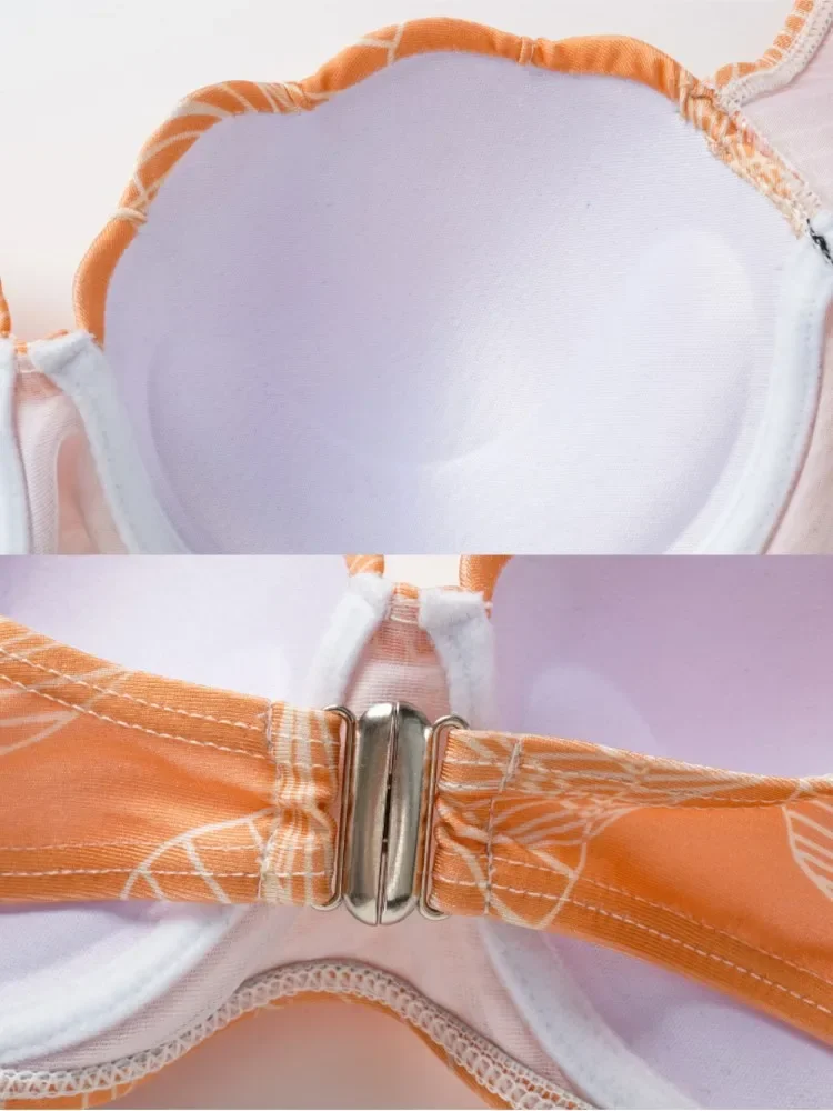 レトロマッチングプリントワンピース水着セクシーなビーチ水着ファッションストラップカバーアップブラウス先行販売新 2025 ビキニセット