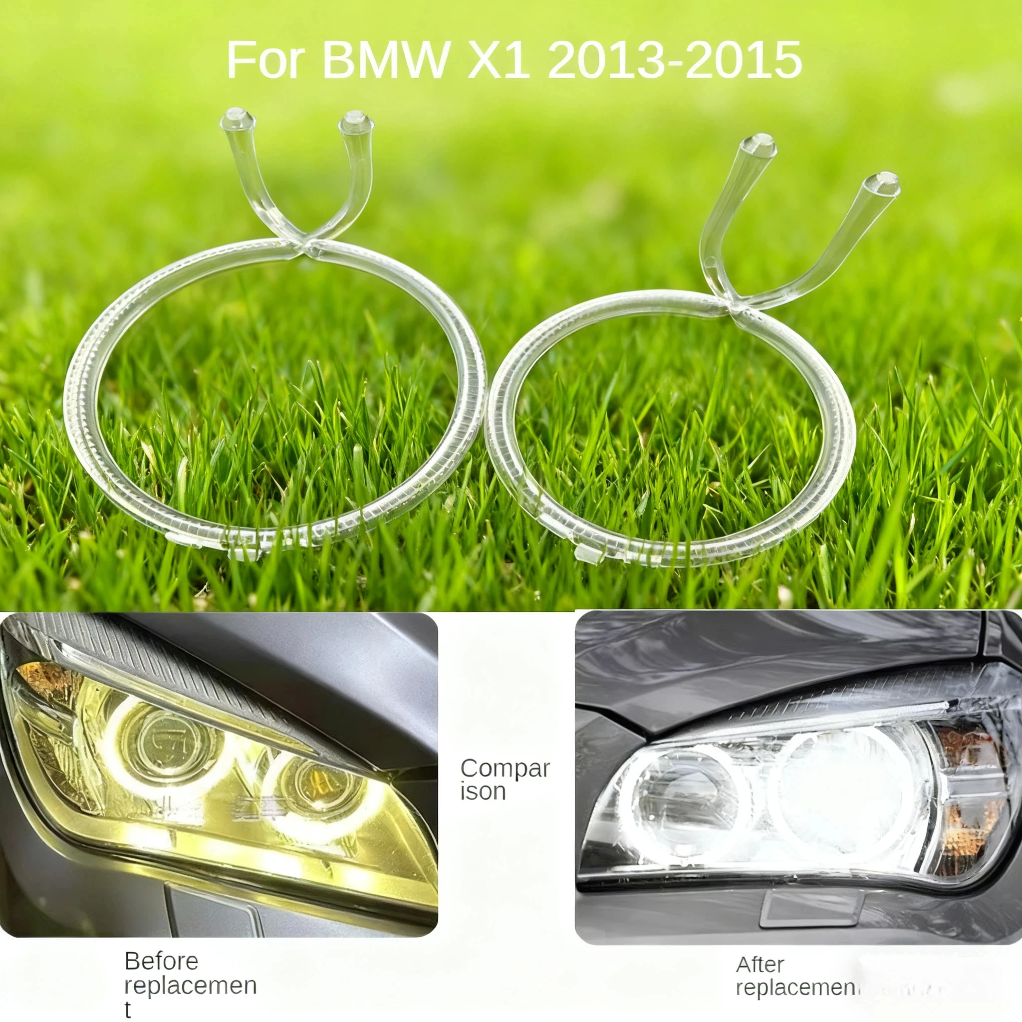 

For BMW X1 E84 2013-2015 DRL Light guide plate Light guide tube Headlight Daytime Running Light Guide Angel Eye