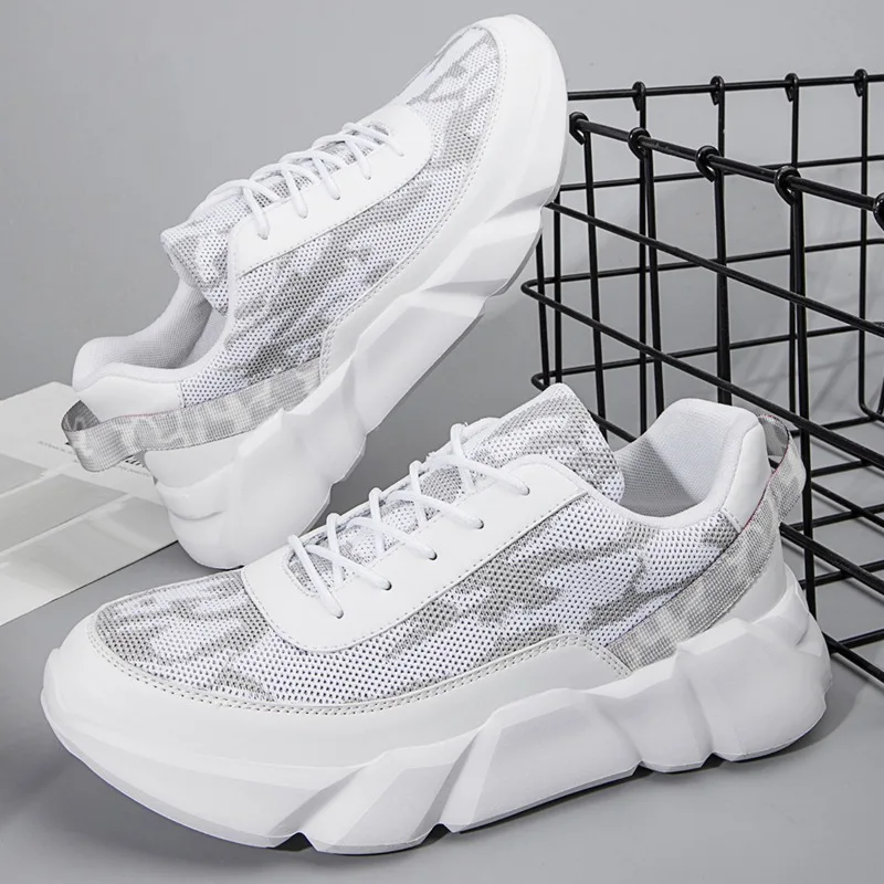 

Men's Sneakers Fashion Platform Casual Shoes Mesh Breathable Sport Running Shoes for Men Tennis Training Shoes Zapatillas Hombre
