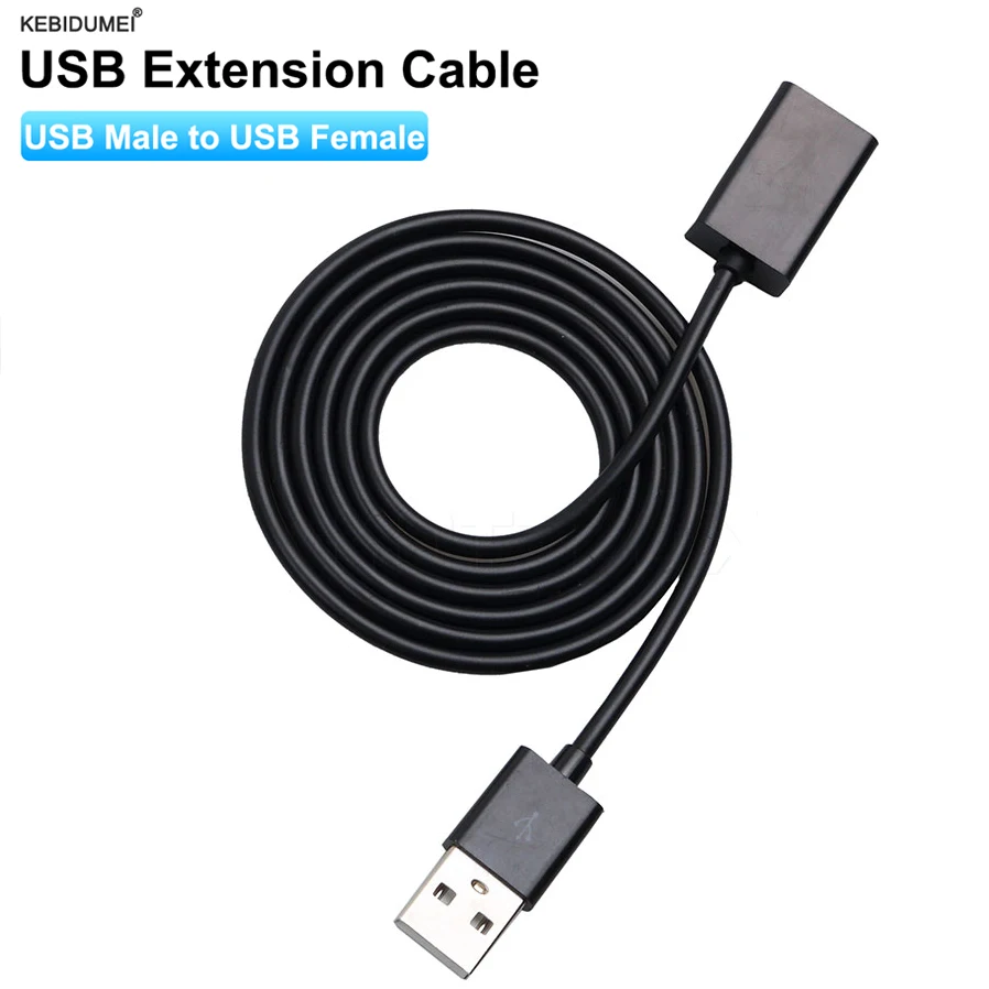 Przedłużacz USB USB 2.0 męski na USB żeńskie kabel do ładowania USB kabel USB do przedłużacza transmisji danych dla Smart TV PS4