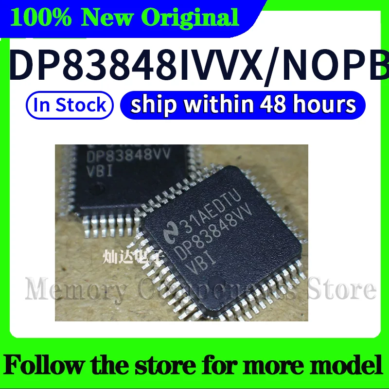 DP83848IVVX/NOPB DP83848VV  In stock 100% Original New