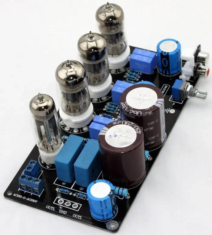 using 4pcs 6N4 tube amplifier board / Pre-amplifier board(Reference Maratz 7 circuit amplifier boards)