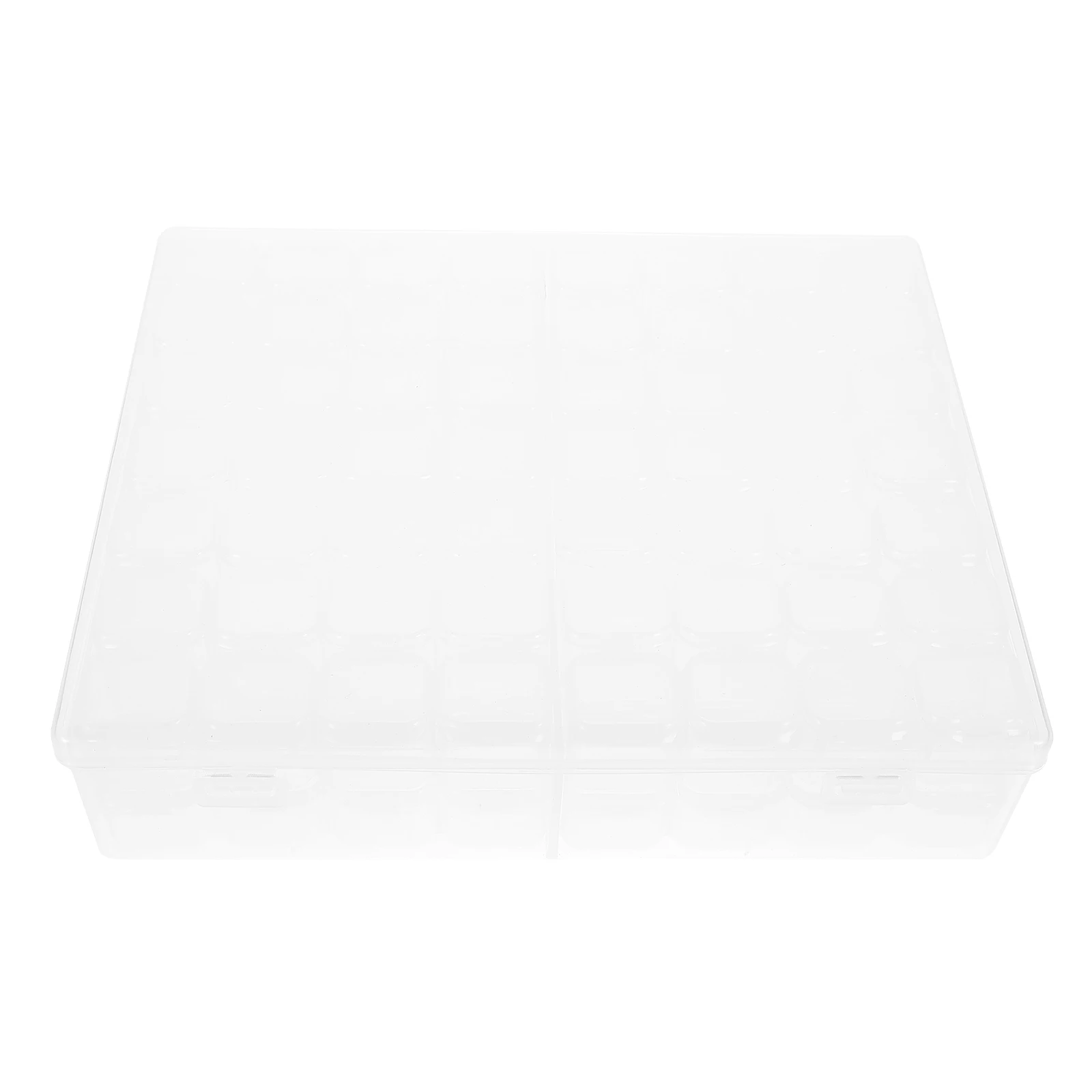 

Nail Art Storage Box Tip ganizer Clear Jewelry Container Rhinestone Premium PP Material Multi Grid Manicure Home Salon Practical