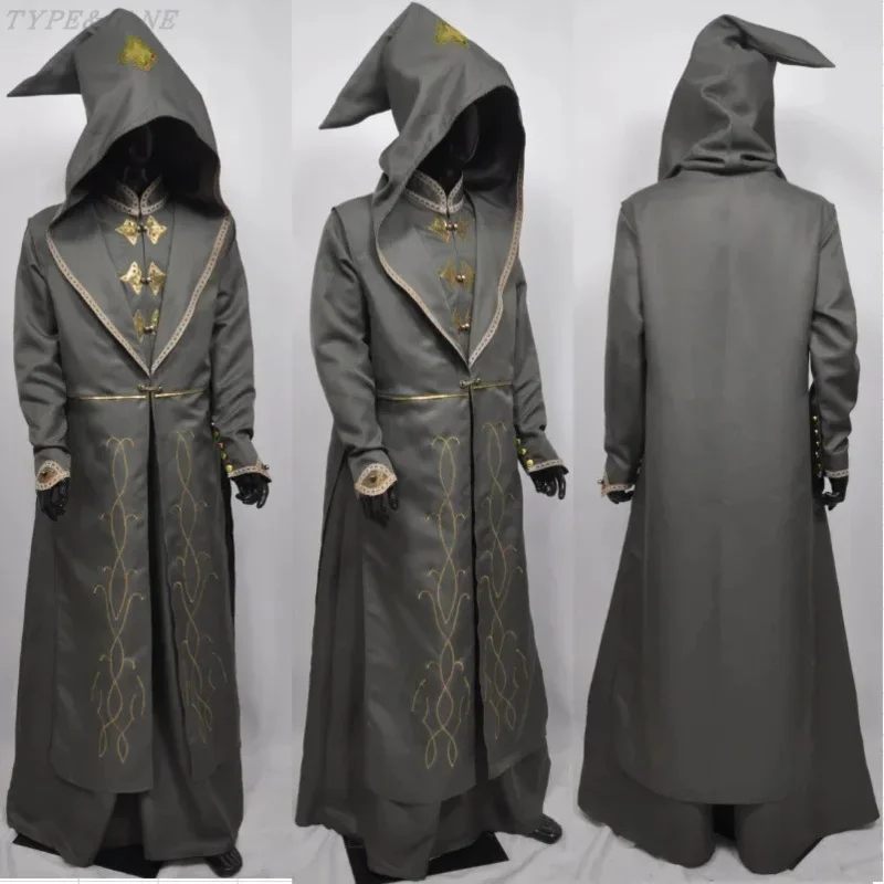 

2025 New High Quality Halloween Costume Potter, Dumbledore Cosplay Costume, Albus, Anime Clothing, Principal, Wizard ★ ★ ★ hh