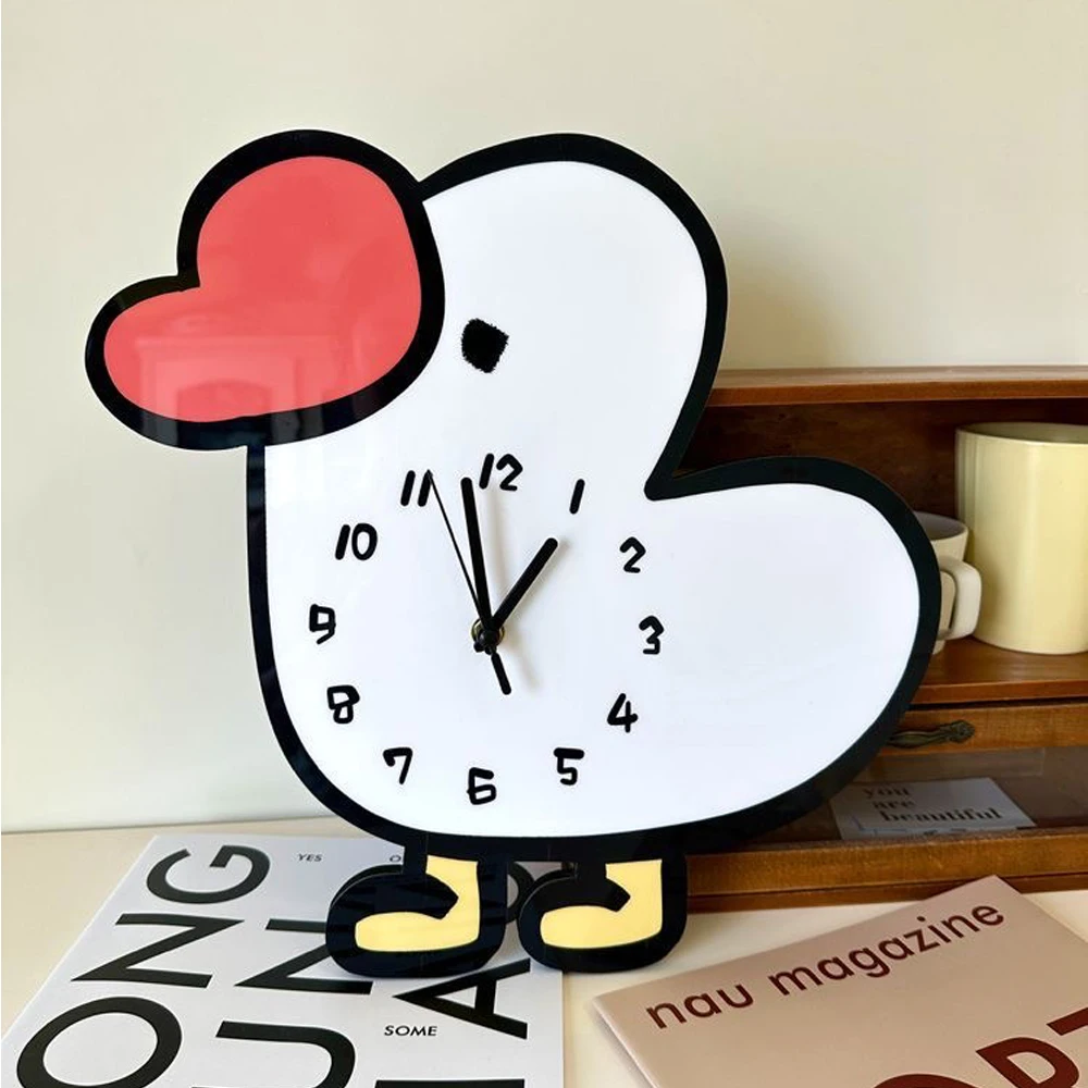 3D Cartoon Wall Clock For Living Room kitchen Home Decor Quartz Clock Children's Room Shop Mute Digital Wall Clock Free Shipping