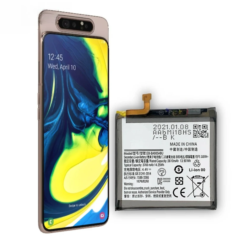 Brand New EB-BA905ABU 3700mAh Battery For Samsung Galaxy A90 A80 SM-A905F SM-A8050 SM-A805F SM-A805F/DS Batteries