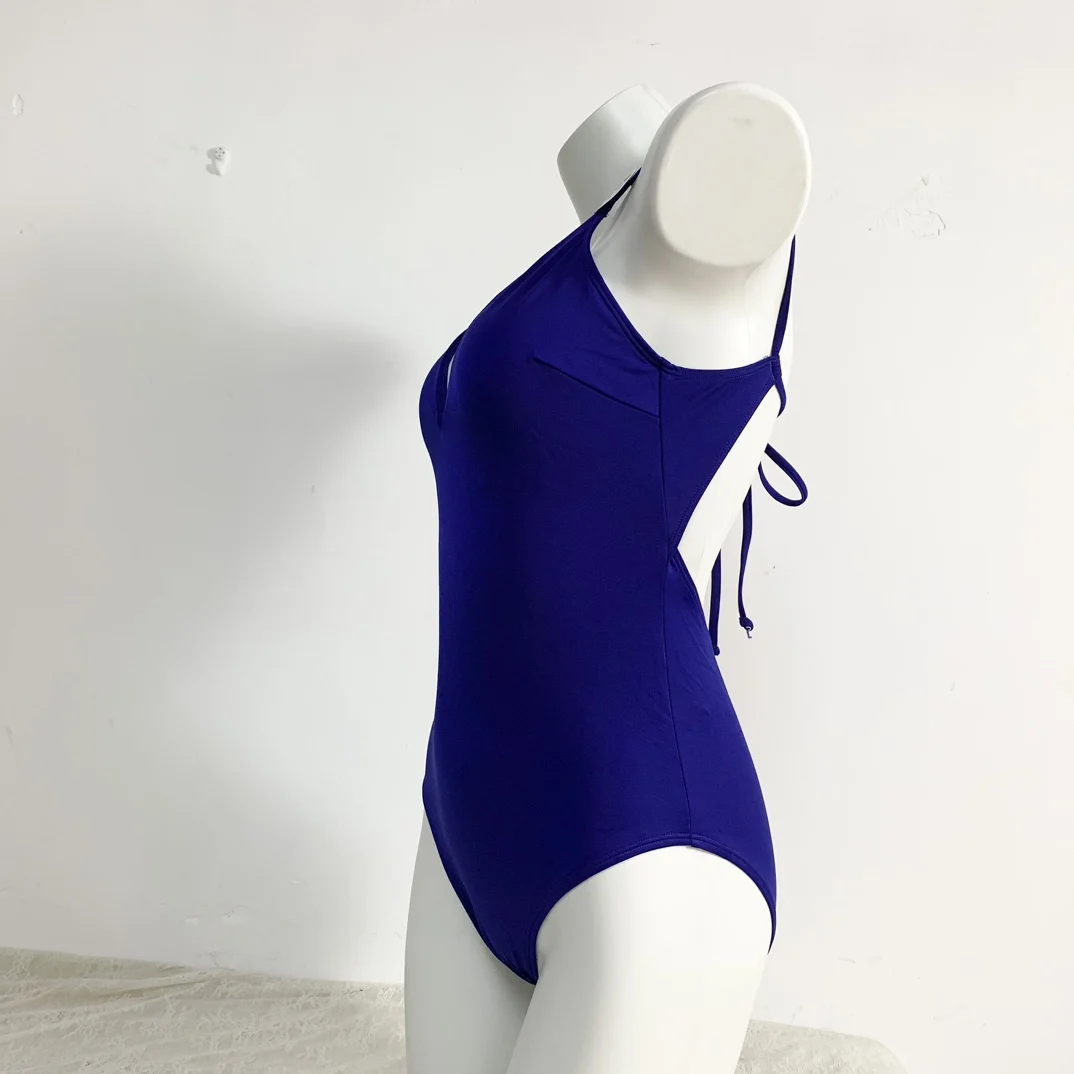 

Blue Bal Swimsuit Basic Sexy White Enhancing Removable Strap Swimwear Nylon Fabric No Sve V Ne Leisure Sw...