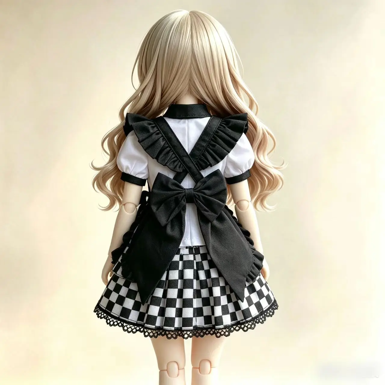 [wamami] 38# White/Black Cosplay Custome Dress/Suit For 1/4 MSD 1/3 DZ DD SD AOD Dolls Dollfie Outfits