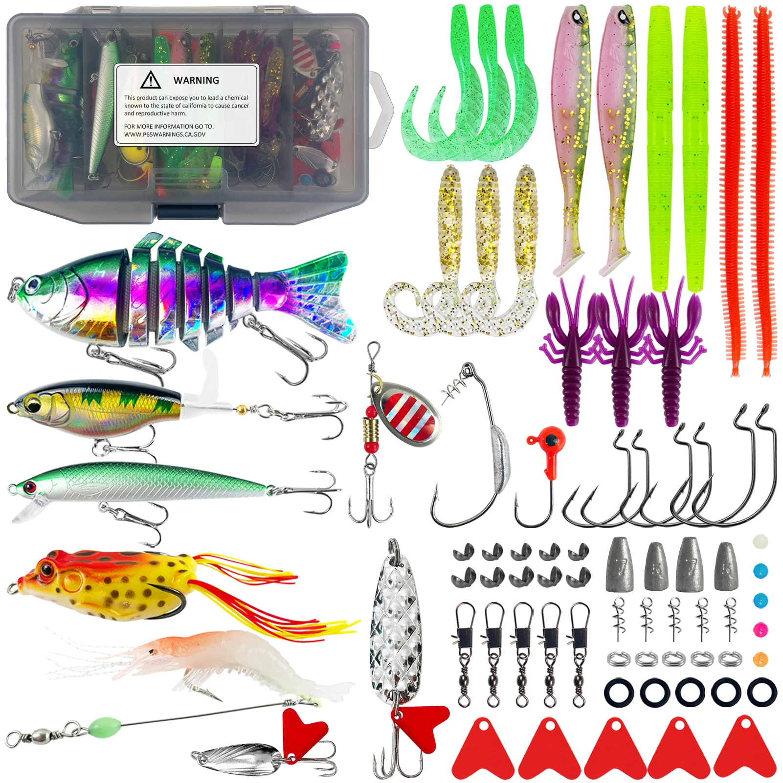 

БЕСПЛАТНЫЙ набор для ловли окуня FISHER, 77 шт. джеркбейты, жесткие приманки, мягкие черви, блесна, приманки, рыболовные крючки, коробка для аксессуаров