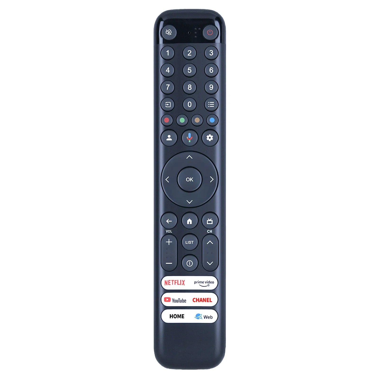 Replacement RC833 GUB1 Voice Remote Control Compatible With TCL TV 50 55 75 Inch C645 C745 C845 43LC645 65C745 65C845