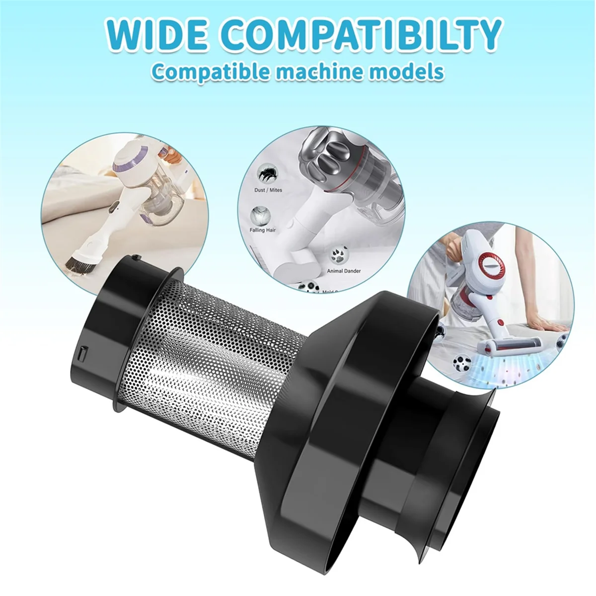 Сменный держатель фильтра, подходящий для пылесоса Tineco A10/A11/S11 серии Pure ONE/S12, моющийся сетчатый фильтр для пылесоса