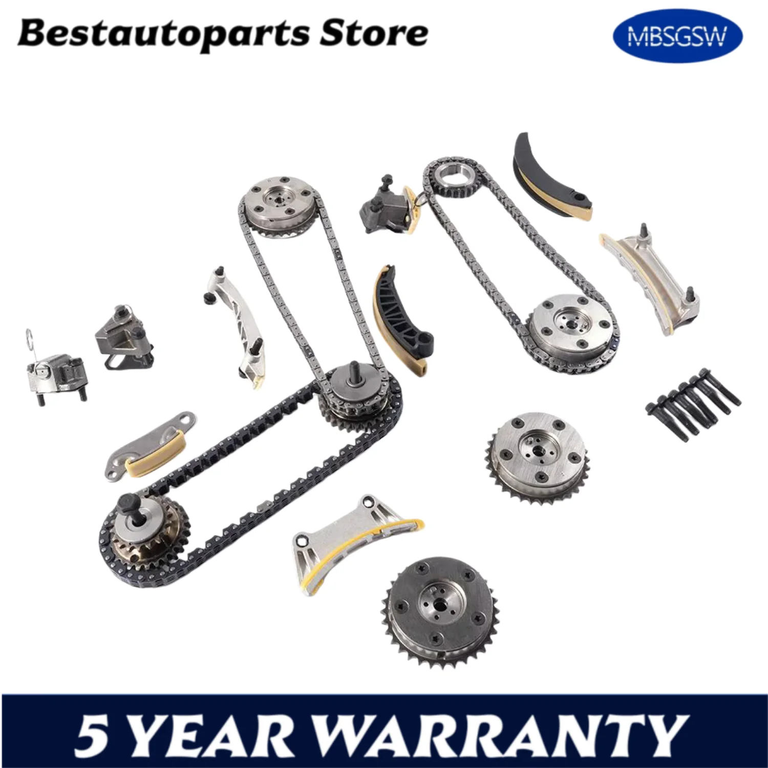 Timing Chain Kit 9-0753S 12626160 12626161 12626164*2 For 04-06 Chevrolet GMC Buick Cadillac Pontiac Suzuki SAAB Saturn 3.6L