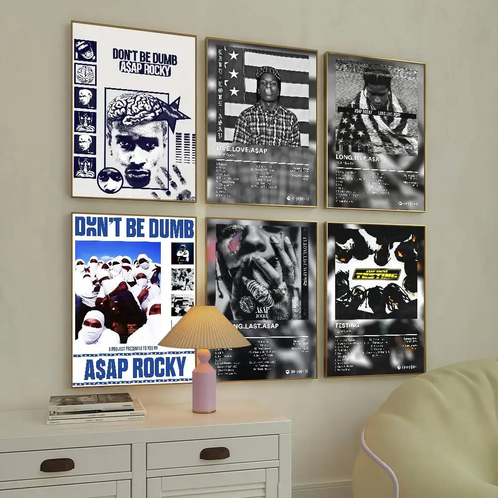 مغني الراب A-Asap R-Rocky-S لا تكون البكم ملصق مناسبة للمنزل غرفة المعيشة غرفة نوم مكتب بار الجدار لاصقة تزيين