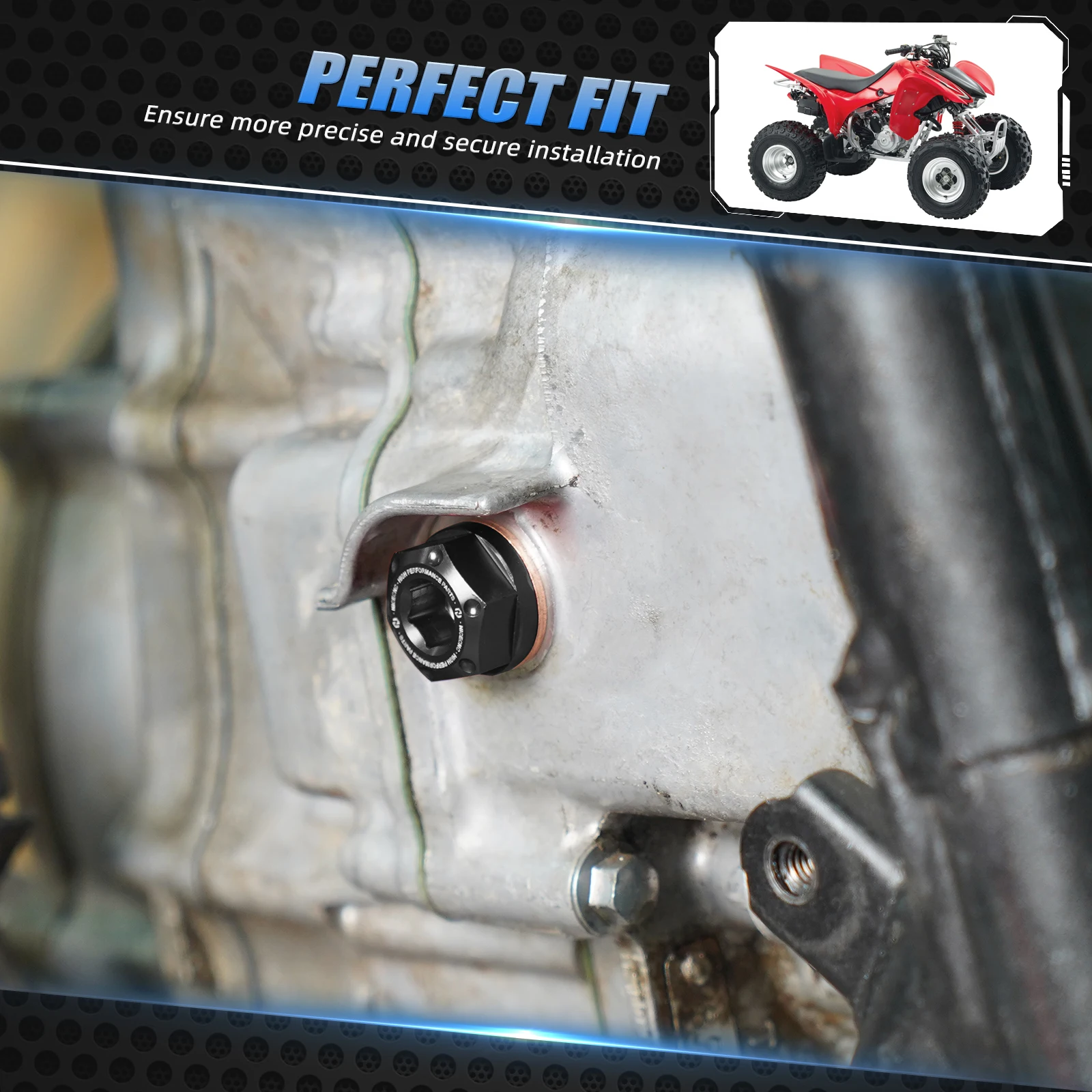 ATV น้ํามันปลั๊กสําหรับ Honda TRX450R 2006-2009 TRX450ER 2006-2014 TRX 250X 300X 250X 92800-12000 6061-T6 อลูมิเนียม