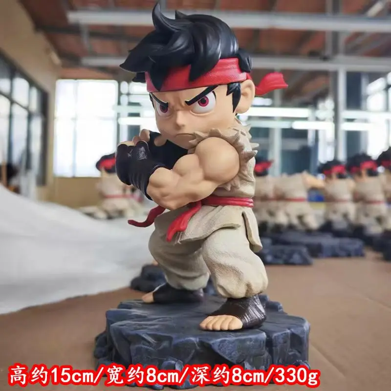 New Hot Q-Version Figure Ken Ryu - Cute Handsome Desktop Ornament Trendy Art Collectible Desktop Ornament For Boys Gifts