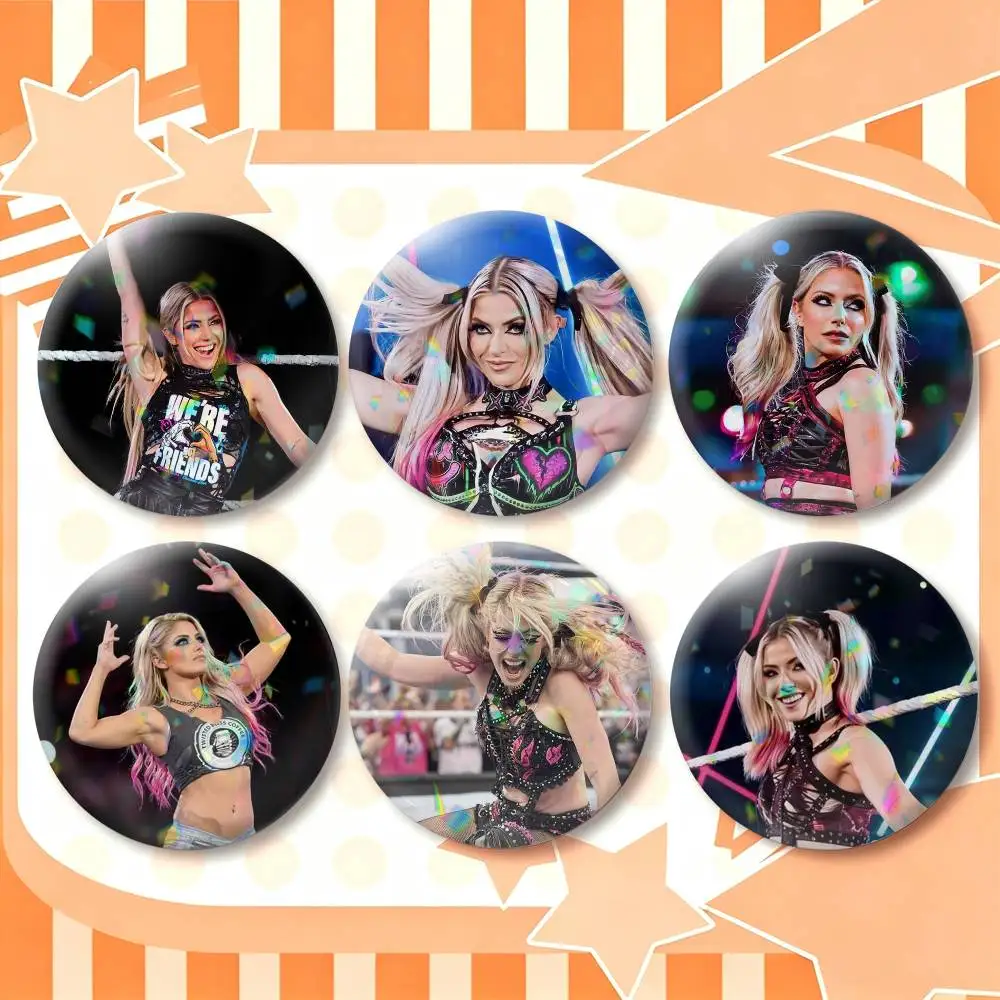 A-Alexa Bliss  25mm 32mm 44mm 58mm 75mm Brooches Badges Pins for Accessories Gift