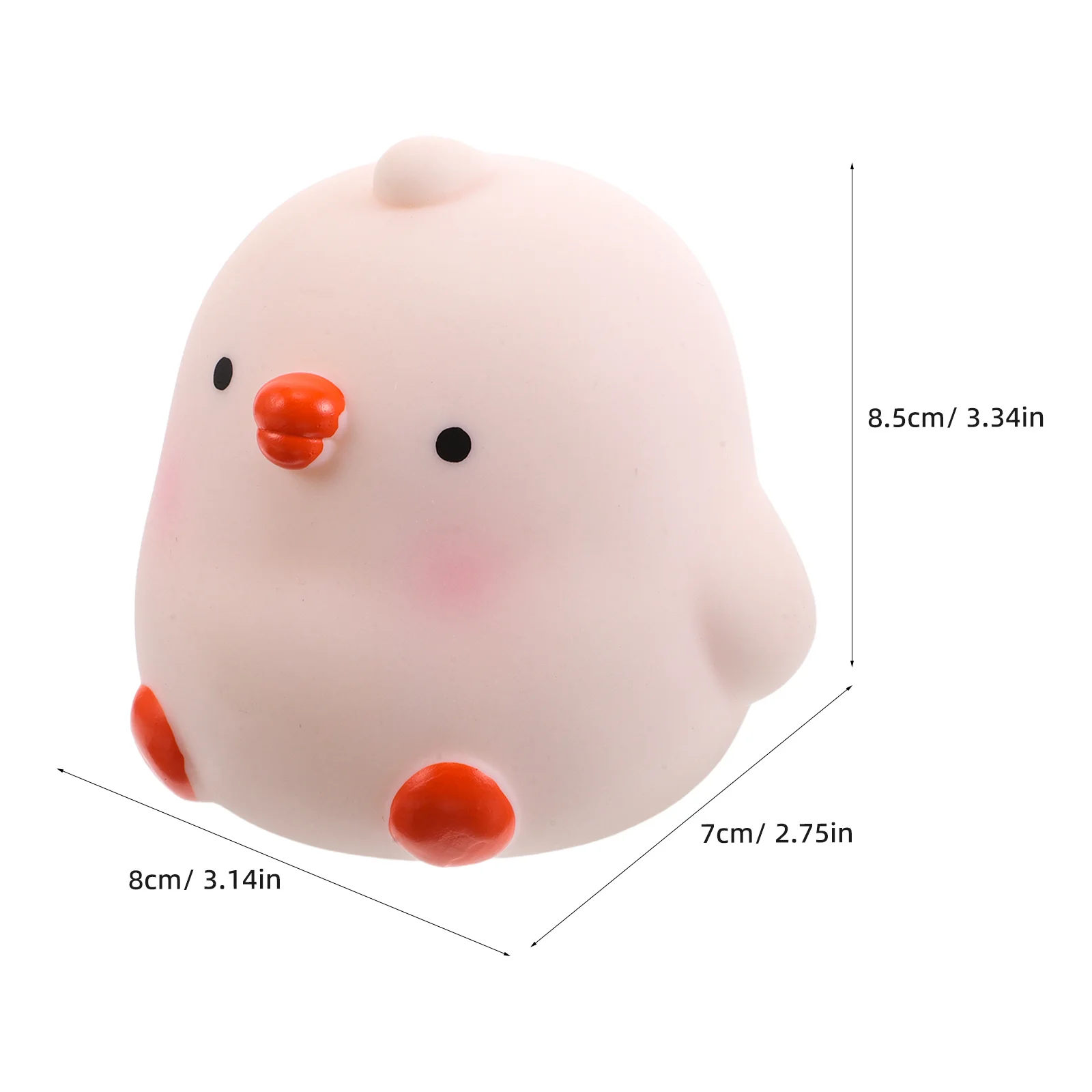Huhn Cartoon Sparschwein Unzerbrechliches Vinyl Kinder Geldsparbox Desktop Dekor Große Aufbewahrung Münzbank Vinyl Geldbanken