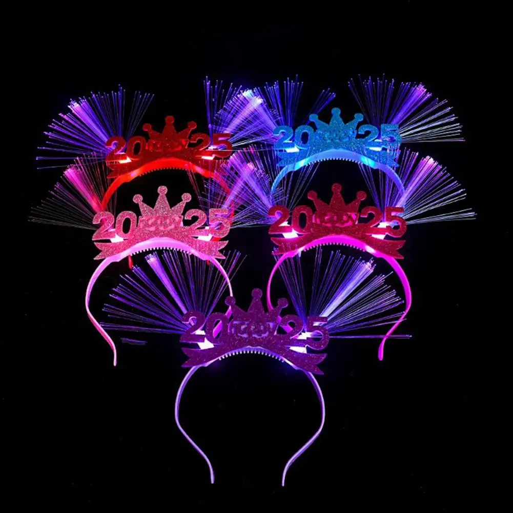 

Christmas Party Headband Led Light Up Headband for Women Flame Hair Hoop Party Accessories Prom Rave New Year Headband Luminous