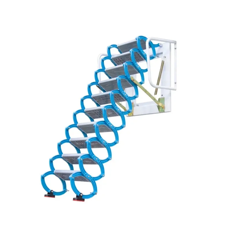 custom.Modern Design Premium Stairs Reinforced Thickened Cold Rolled Carbon Steel Telescopic Ladder Apartment Kitchen Appl