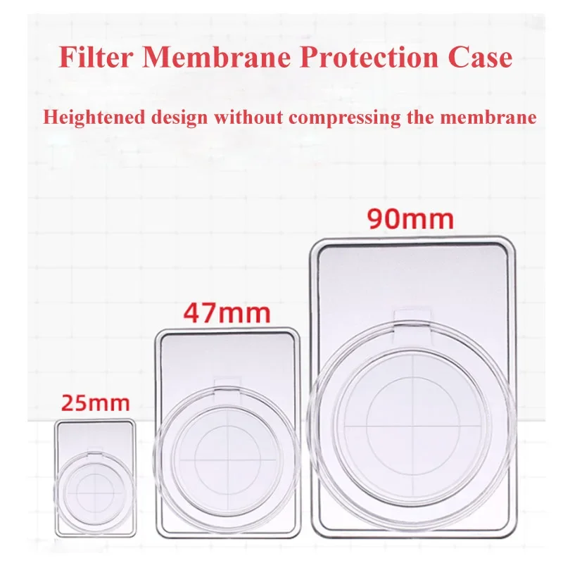 Air Sampling Filter Preservation Box Filter Membrane Storage Case New Polystyrene 25mm 47mm 90mm Non-slip Frosted Design
