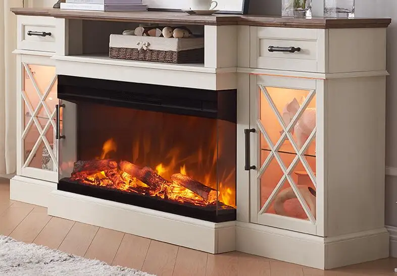 Indoor Insert Fireplace Wall Mounted Big Size Electric