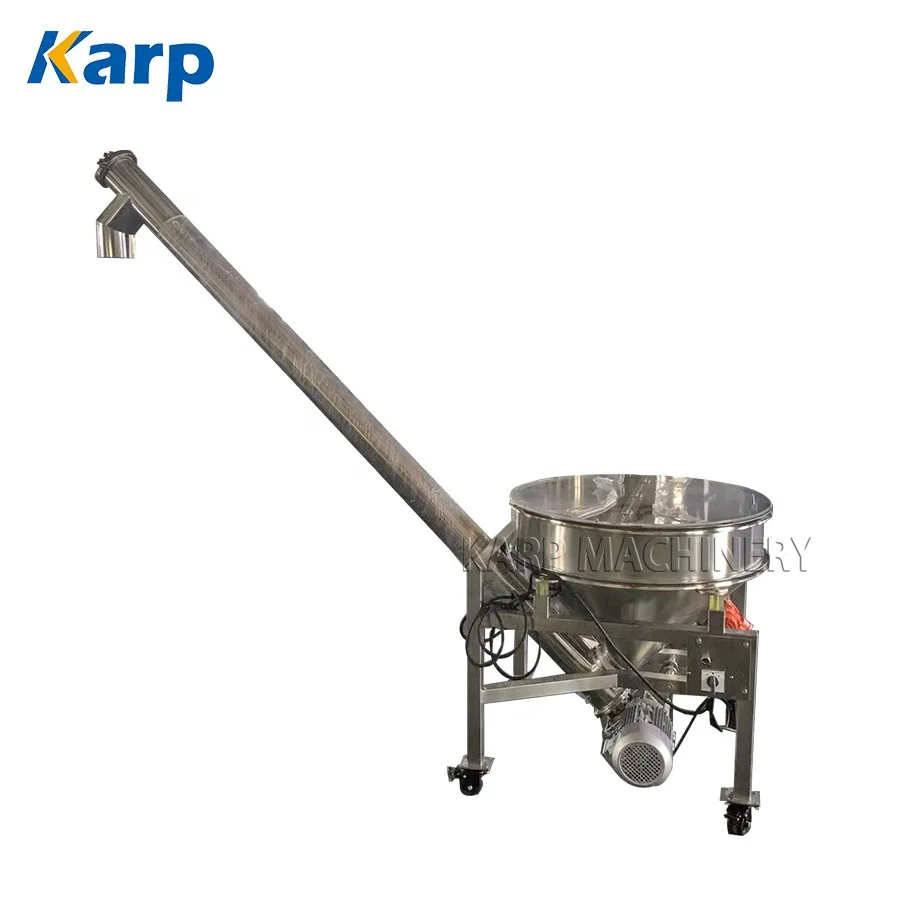Food Grade Hopper Pipe Portable Powder Small Stainless Steel Sugar Tubular Screw Conveyor