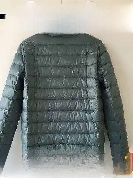 

Ultra-Light down Cotton Jacket Men's Spring Thin Warm Outerwear Standard Fit Polyester Fiber Fill Stand Collar Traditional Style