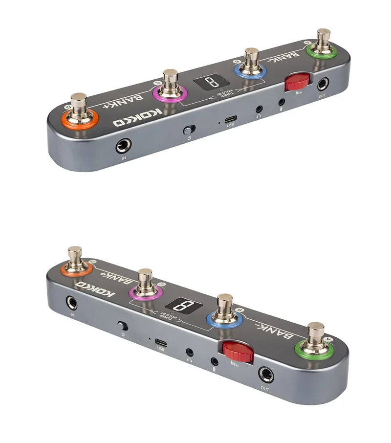 Kokko KE1 Guitar Effects Pedal Multi-Functional with 36 Presets 6 Effect Modules Noise Reduction Boost Modulation Delay Reverb