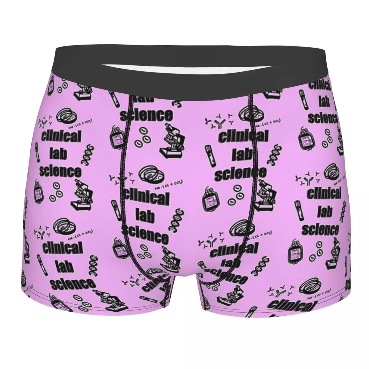 Clinical Lab Science Pink Medical Doctor Underpants Homme Panties Men's Underwear Comfortable Shorts Boxer Briefs