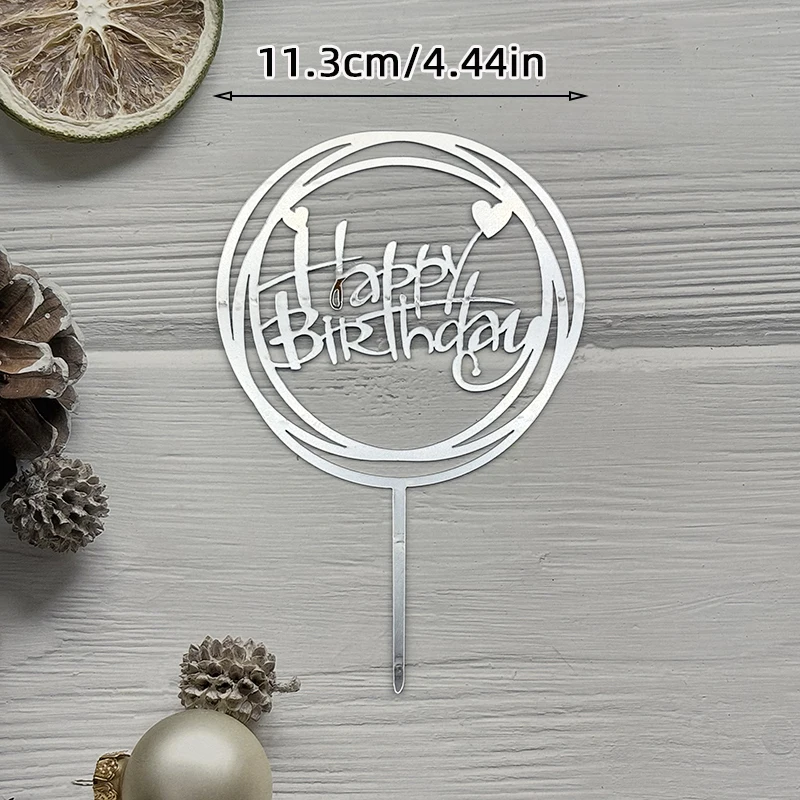 Großer Acryl-Kuchenaufsatz „Alles Gute zum Geburtstag“, Schwarzgold, Buchstabendekoration für Partyzubehör, 33 Designs, Kuchendekoration für Jungen und Mädchen – Detail 5