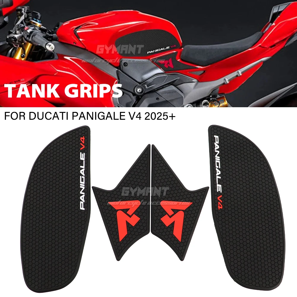 

2025 Panigale V4 / V4S Motorcycle Tank Grip for DUCATI PANIGALE V4 S Accessories Tank Traction Pad Panigale V4 Gas Knee Grip