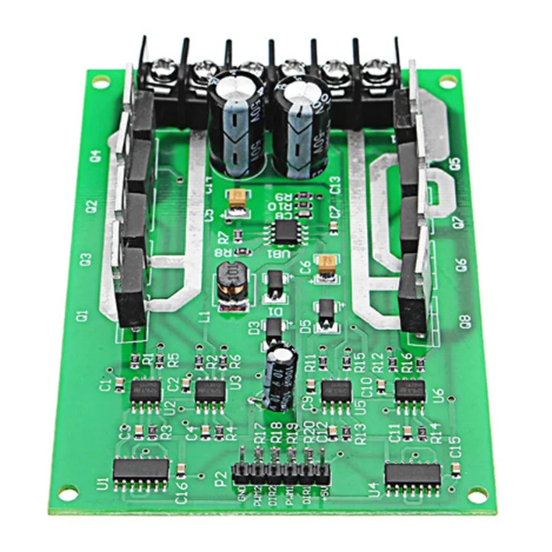 Dual DC Motor Driver Board H-Bridge PWM DC Motor Drive Module MOSFET IRF3205 12V 24V 10A Peak 30A with Brake