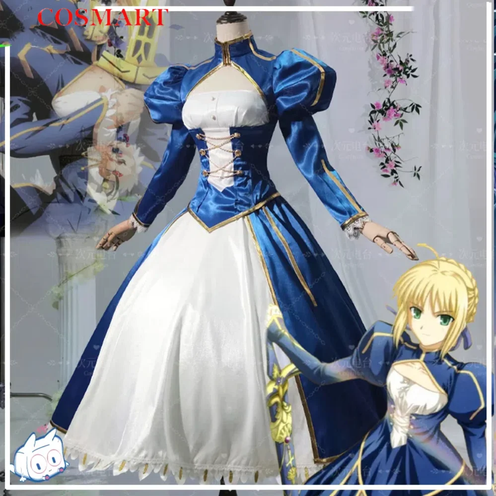 Fate/stay Night Altria Pendragon Dress Cosplay Costume Cos Game Anime Party Uniform Hallowen Play Role Clothes Clothing