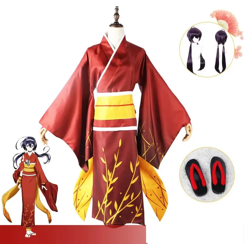 

In Stock Bungo Dogs Izumi Kyoka Kyouka Cosplay Costume Bathing Suits Kimono Full Set Outfit Anime Halloween