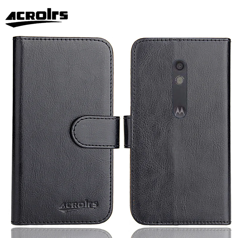 Funda protectora de cuero para Motorola Droid Maxx Turbo 2, 6 colores, personalizable, con ranuras para tarjetas, soporte y billetera