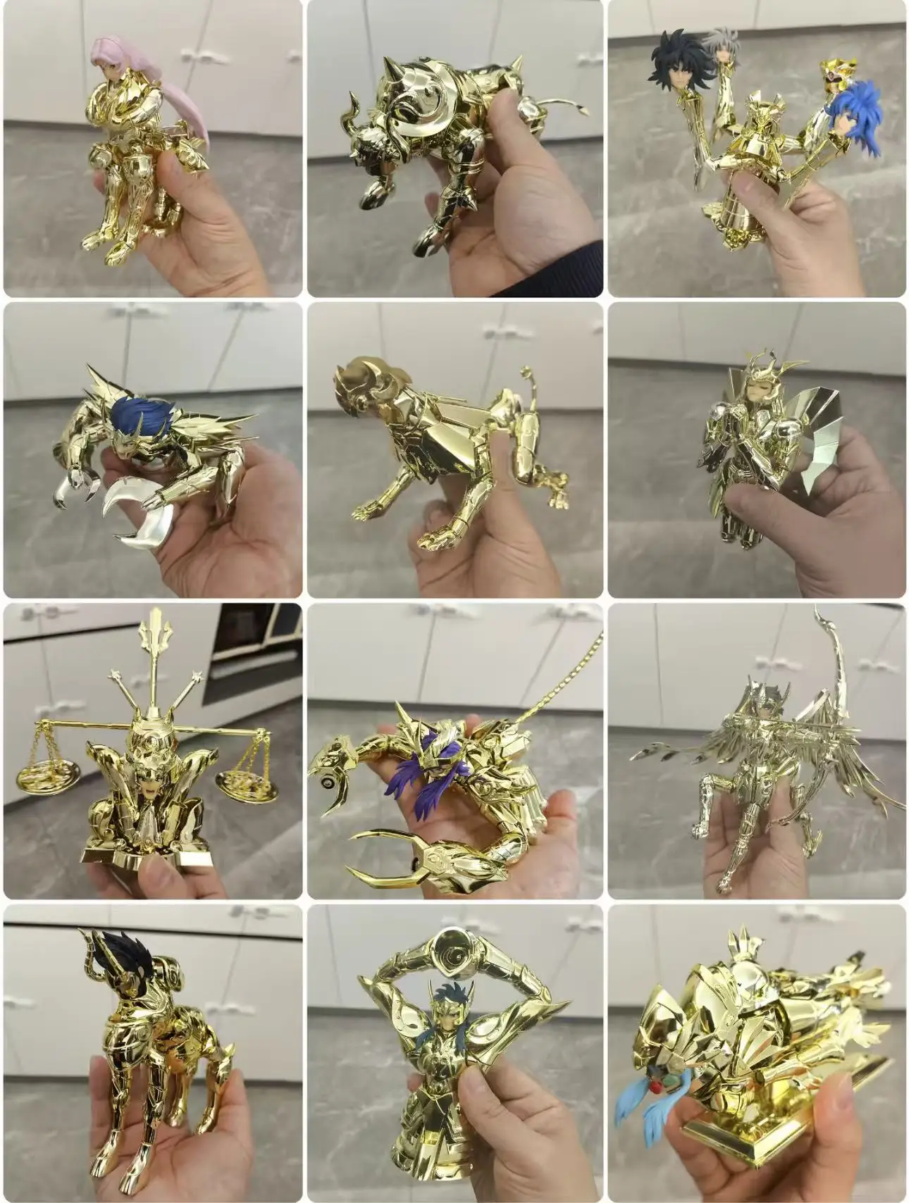 

Saint Seiya Cloth Myth Cloth EX Figures Collectible Ob Knights of the Zodiac CS Model - Leo Milo Pisces Libra Taurus Sagittarius