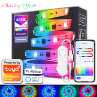 30LEDs/M TUYA RGBIC Light Strip Flexible Tape WIFI Dreamcolor LED Strip Lights Smart Life APP Work with Alexa Google Assistant