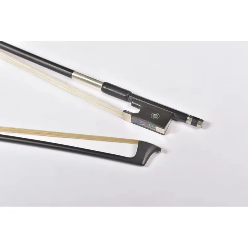 

STLF China Factory Wholesale Price Carbon Fiber Violin Bow Round Stick Ebony Frog Natural Horsehair Students Practice Bows 4/4-1