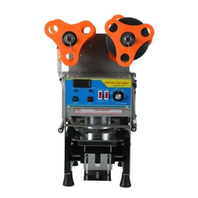 Hete verkoop voedsel- en drankwinkels Mini plastic bekersluitmachine