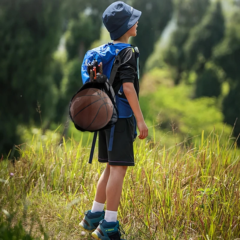 المحمولة الرباط كرة السلة على ظهره شبكة حقيبة كرة القدم كرة القدم الكرة الطائرة الكرة تخزين أكياس الرياضة في الهواء الطلق معدات ركوب الدراجات #2