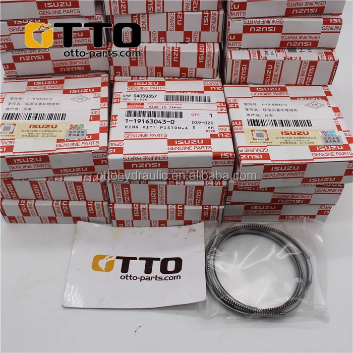 

Top Quality 6HE1 6BG1 Genuine PISTON RING 1-19163043-0 1191630430