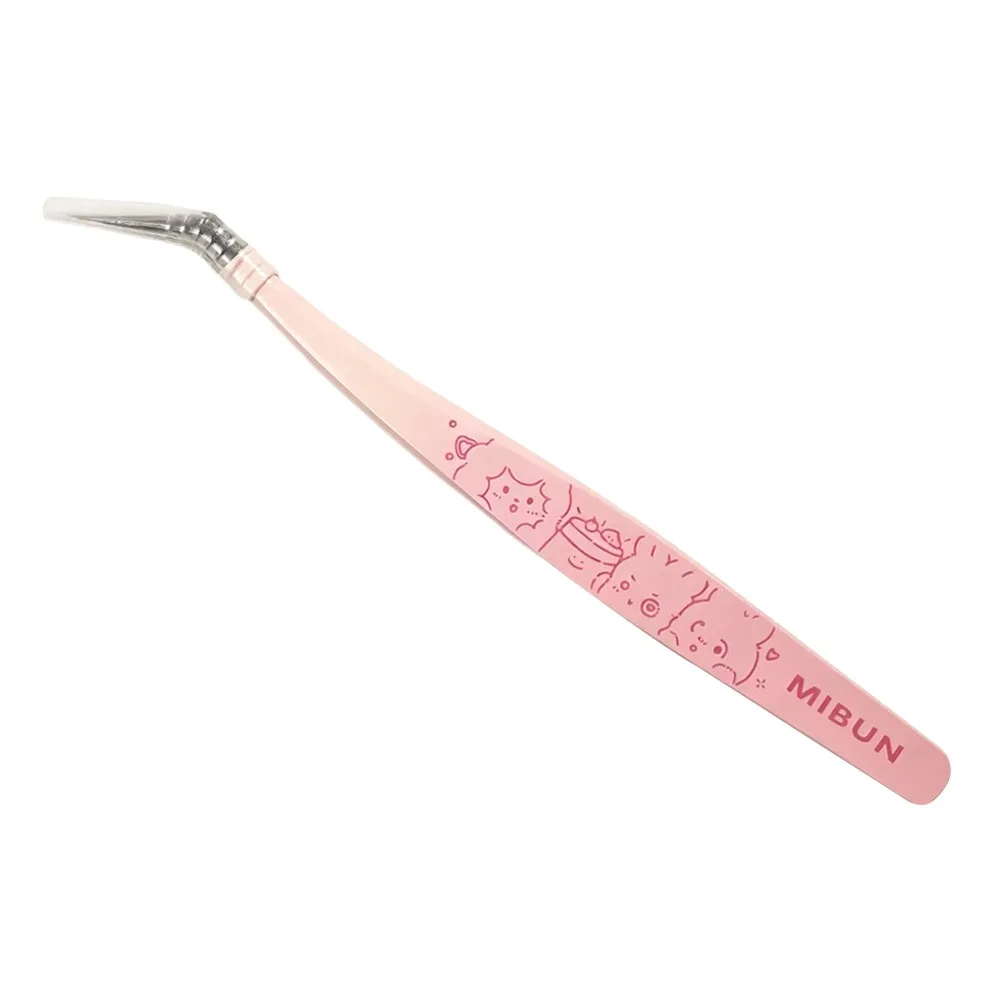 

Metal Curved Stickers Tweezers High Precision Cartoon False Eyelash Tweezers Anti-static Lashes Extension Tweezer
