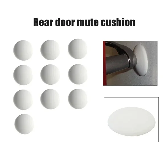 5/10PCS Door Stops Rubber Wall Protectors Guards Self Adhesive Door Handle Bumper Stoppers Prevent Door Handle White