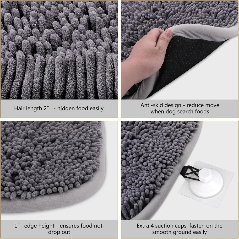 سجادة سنفل للكلاب، لعبة استنشاق الكلاب مقاس 20 بوصة × 28 بوصة، لعبة تغذية تفاعلية، ألعاب ألغاز تشجع على مهارات البحث عن الطعام الطبيعية