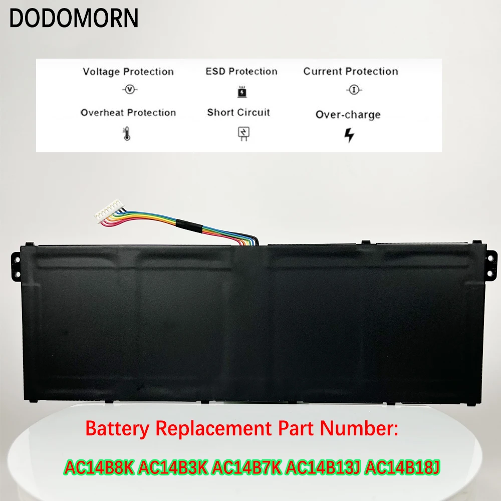 DODOMORN New AC14B8K Battery For Acer Aspire CB3-111 CB5-311 ES1-511 ES1-512 ES1-520 S1-521 ES1-531ES1-731 E5-771G V3-371 V3-111