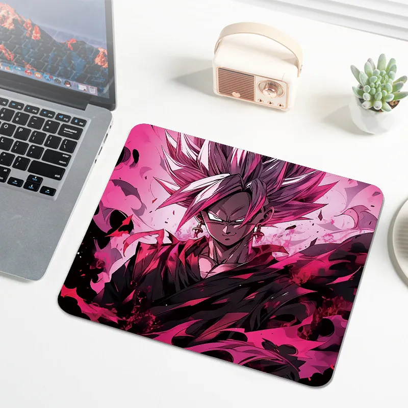 Kleines Leder-Mauspad mit Dragon Ball Vogel-Berg-Motiv, Son Goku, für Jungen und Mädchen, Laptop, Spiele, Büro, Rutschfest