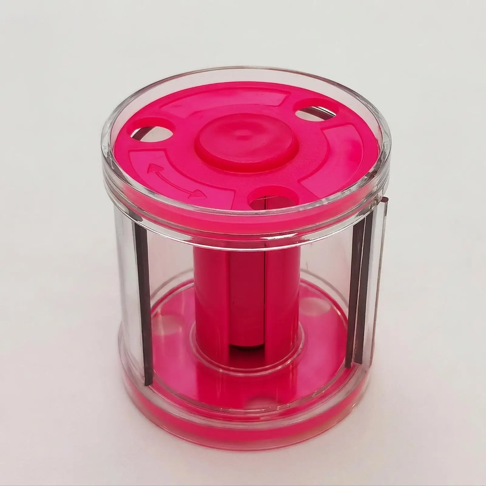 Plastic Ribbon Organizer Box for Rhythmic Gymnastics Ribbon Storage Case with Spindle Coil Holder