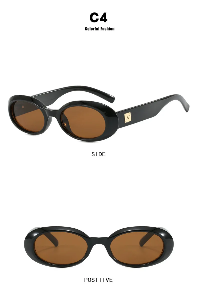 Retro Oval Sonnenbrille Frauen Luxus Leopard Shades UV400 Männer Punk Marke Sonnenbrille Outdoor Radfahren Brille Unisex – Detail 7