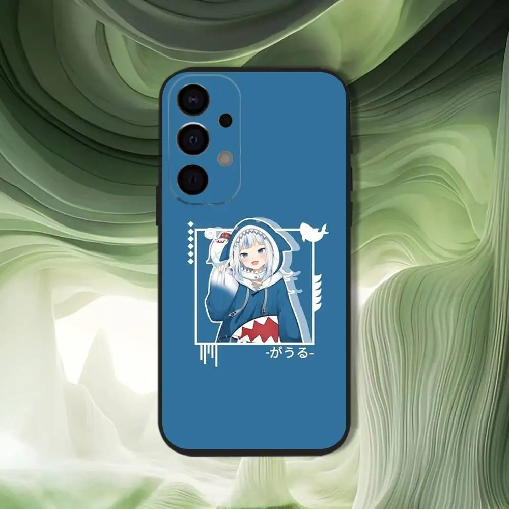 เคสโทรศัพท์ Holive Gawr Gura สำหรับ Samsung S25,S24,S21,S22,S23,S30,Ultra,S20,Plus,Fe,Lite,5G สีดำ