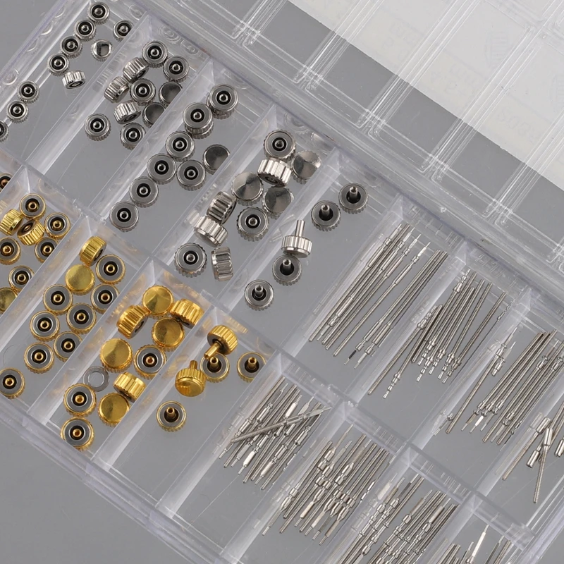 Watch Repair Kit, Watch Crown, Watch Stem Extender Crowns Accessory Repairing Replacement Tool Kit With Box